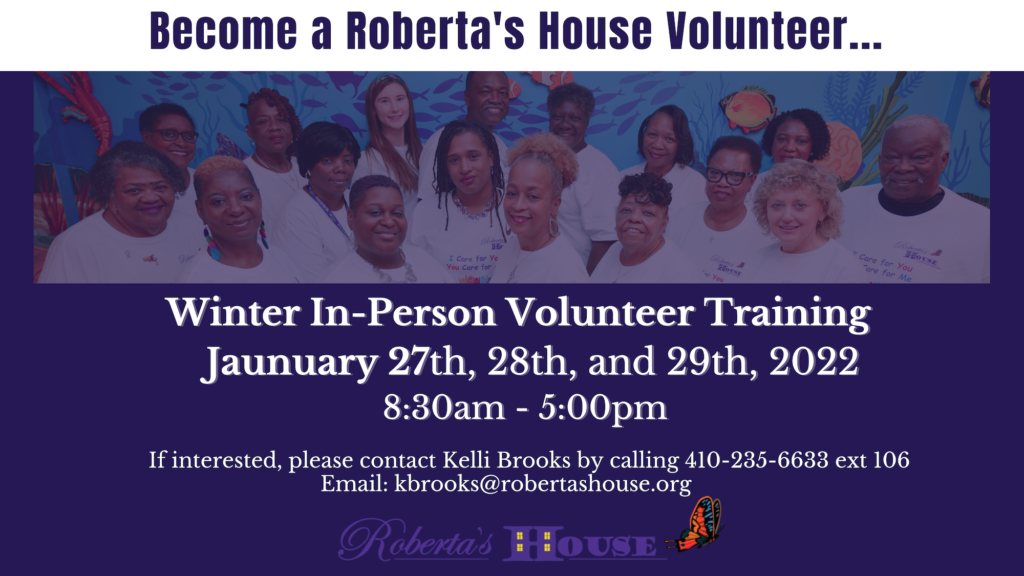 Winter In-Person Volunteer Training